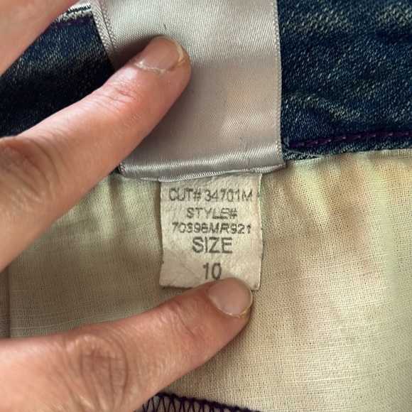 Nydj Blue Medium Wash High Rise Bootcut Jeans Comfort Stretch Denim Size 10 - Picture 12 of 15